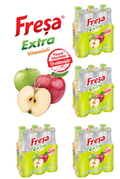 FREŞA Extra Elmal Aromalı Vitaminli Madensuyu Koli 24 X 200 M