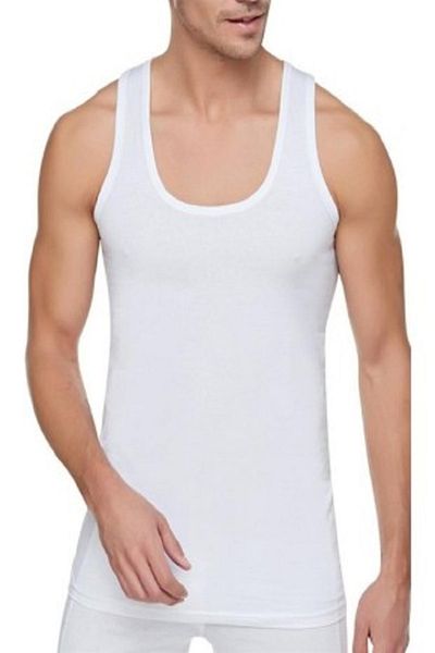 Dagi 4-Piece Combed Cotton Undershirt Compact White