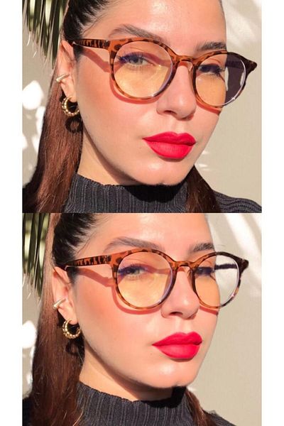 ONNObutik Blue Light Protection Glasses - 50 Annex - Leopard - Optical Glass Compatible