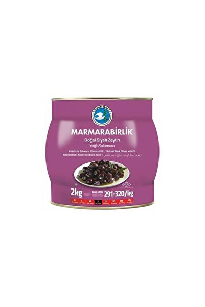 MarmaraBirlik Zeytin Doğal Siyah Zeytin 2 kg
