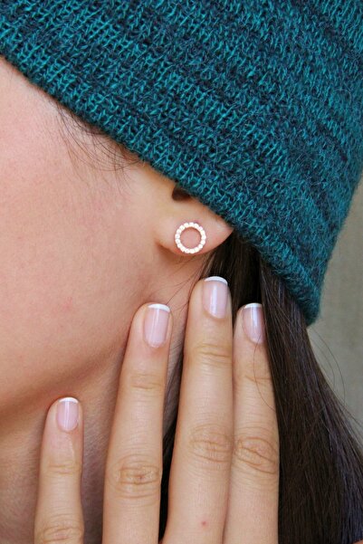 Argentum Concept 925 Ayar Gümüş Halka Figürlü  Küpe - K066601