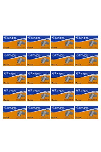 Kangaro 24/6 سلك تدبيس 1000 قطعة 20 صندوق (20000 قطعة)