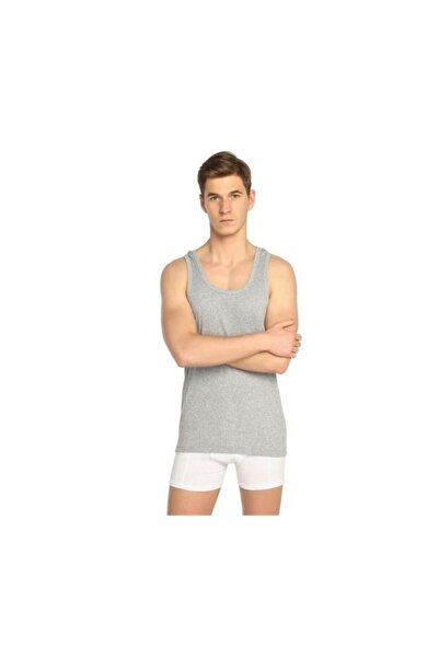 Lonca Tekstil Gray Classic Men's Undershirt 6 Pack