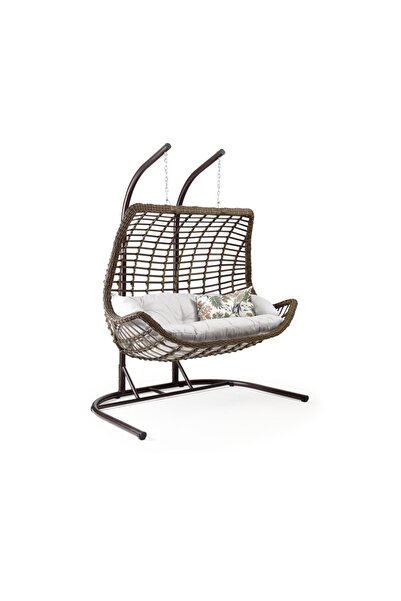 Capri Swing Cunda İkili Rattan Salıncak