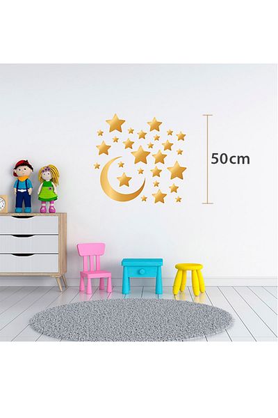 Sepet Yıldızı Autocolant decorativ de perete cu lună și stea