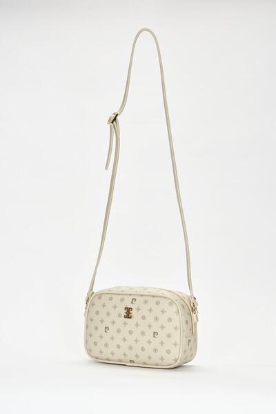 Pierre Cardin Bej Monogram Kadın Omuz Çantası 05PO22Y1538