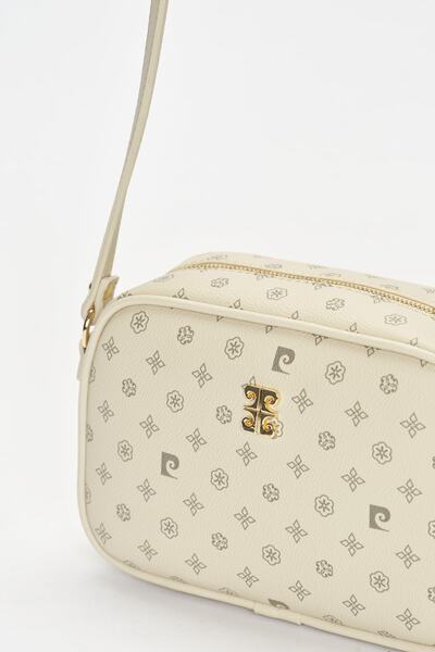 Pierre Cardin Bej Monogram Kadın Omuz Çantası 05PO22Y1538