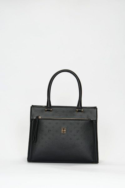 Pierre Cardin Geantă de umăr de damă neagră cu imprimeu 05PO22Y1531