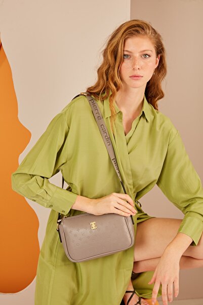 Pierre Cardin حقيبة كتف نسائية باللون الرمادي 05PO22Y1539