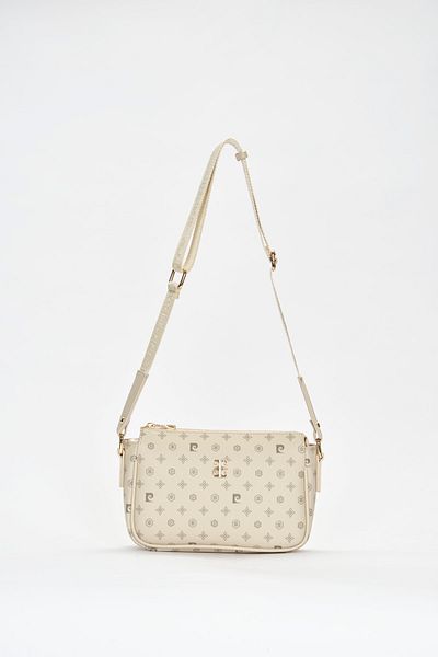 Pierre Cardin Beige Monogram Women's Shoulder Bag 05PO22Y1539