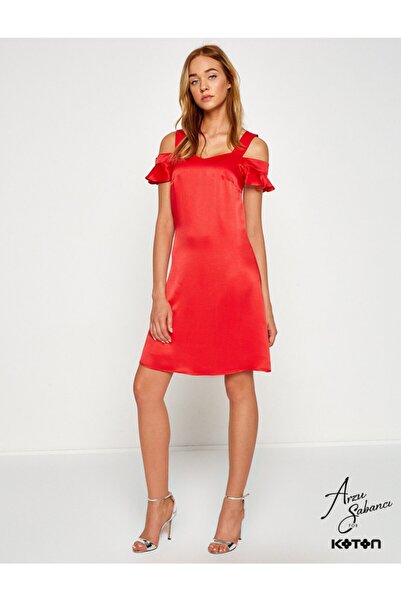 Koton Rotes Arzu Sabancı für Koton-Kleid für Damen