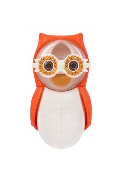Flipper - Antibacterial Cover One Minute Timer (Owl) Toothbrush Container