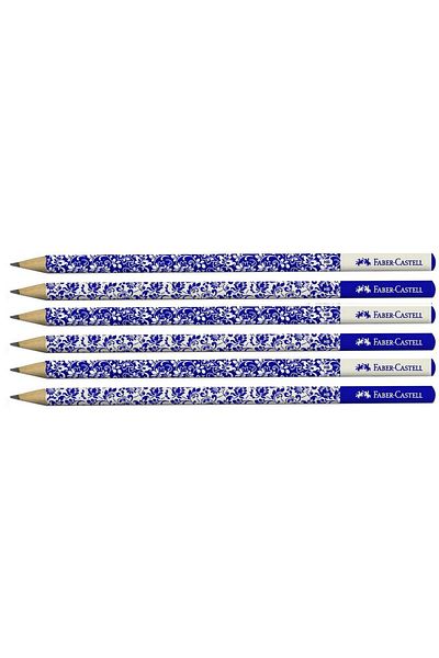 Faber-Castell Yayınları Faber Floral Round Pencil 6 Pack (5244119240)