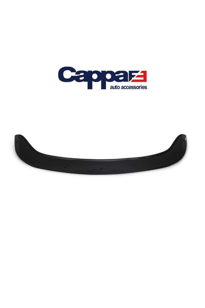 Cappafe Fiat Egea Ön Kaput Koruyucu Rüzgarlığı 4mm Akrilik (ABS) Piano Black 2015 Ve Sonrası