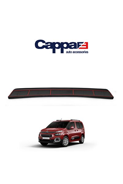 Cappafe Citroen Berlingo Arka Tampon Eşiği Koruma (Abs) Mat Siyah 2019 Ve Sonrası
