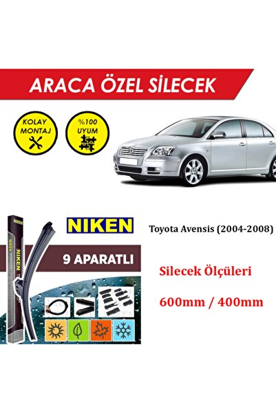 MeyZone Toyota Avensis Ön Cam Silecek Takımı (2004-2008)