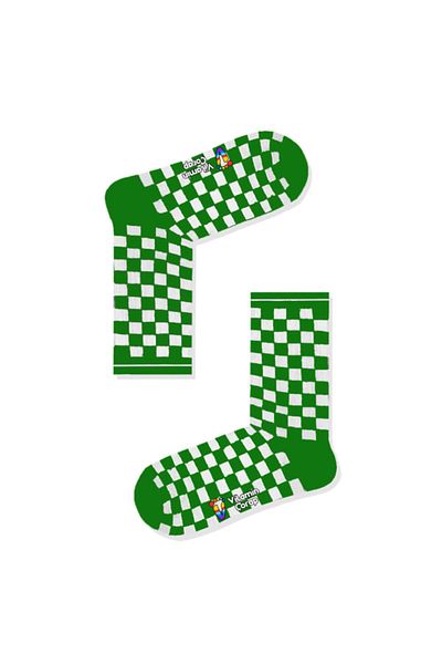 Vitamin Çorap Πράσινες αθλητικές κάλτσες Checkers