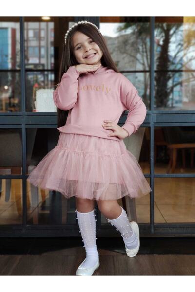 tunay moda Tüllü Tarz Elbise