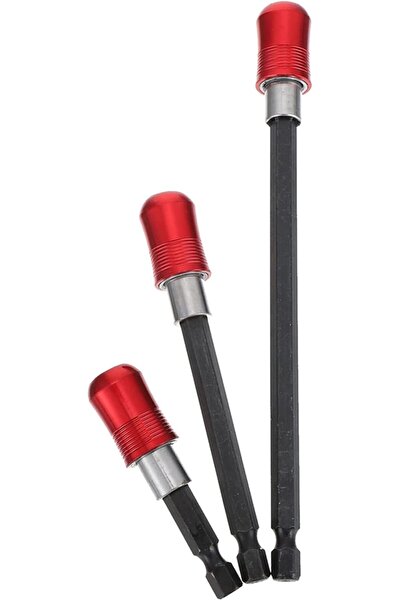 Depolife Hızlı Vidalama Adaptörü Altıgen 1/4 Hex Bits Aparatı Şaftlı Manyetik Tornavida Ucu Matkap Bit Tutucu