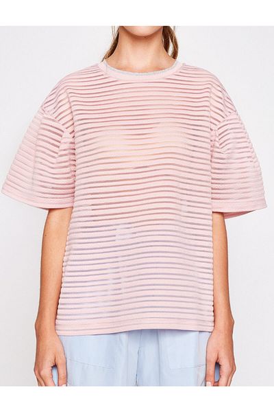 Koton Tricou roz pentru femei 7YAF10167GK