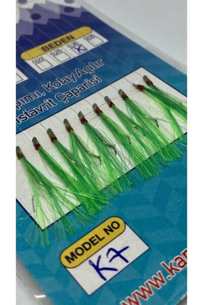 KARAHAN ÇAPARİ (10 ADET) El Yapımı 10'lu Kolay Açılır Istavrit Çaparisi K7