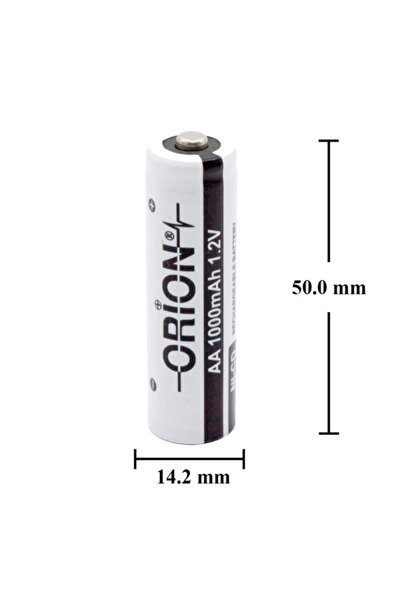 Orion 1.2v Ni-cd Aa 1000mah Şarj Edilebilir Kalem Pil
