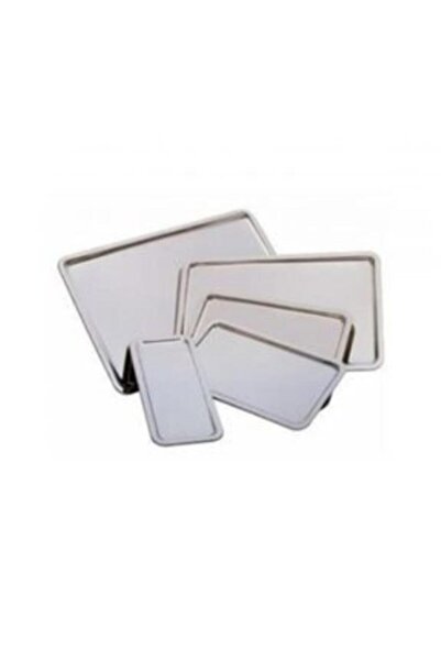 ÖZBİR Stainless Steel Patisserie Tray No 4 40x25 Cm