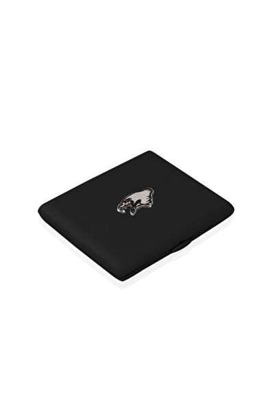 zekupp Siyah Kartal Temalı Metal Sigara Tabakası