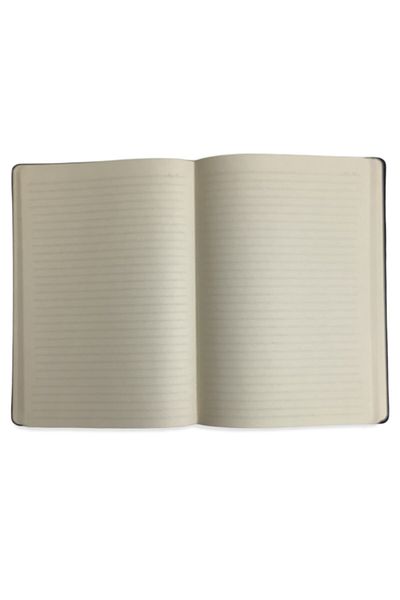 blume Acar Travel Book 15*21 Cm 256 Pages Special Pocket Striped Black-Navy Blue Notebook