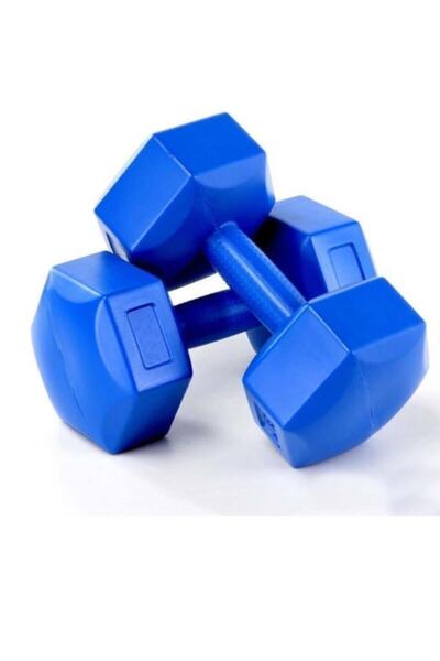 Genel Markalar Mavi Dumbell Seti, 2x1 kg, Ev ve Spor İçin Güçlendirme Aleti