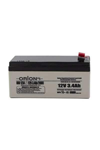 Orion 12v 3.4ah Bakımsız Kuru Akü