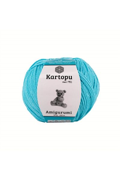 Kartopu Τυρκουάζ Amigurumi Βαμβακερό Παιχνίδι - K516 50 Gr Πλεκτό νήμα