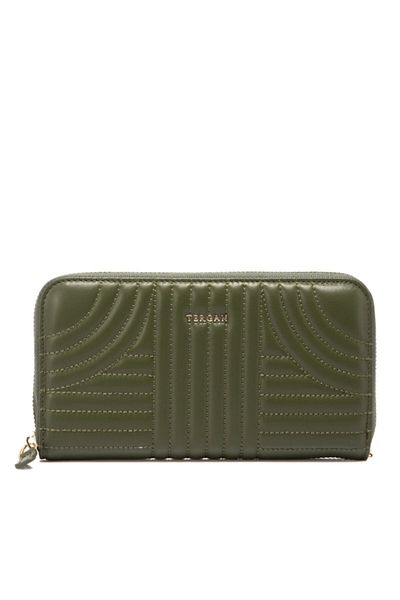 Tergan Khaki Leather Women's Wallet 05800r0r