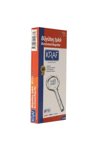 KRAF 312g Illuminated 5x Magnifier 75mm