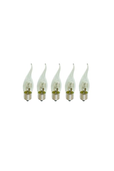 Pause 28 Watt Buji Ucu Kıvrık Halojen Ampul Sarı Işık 370 Lumen 5'lı Paket %3...