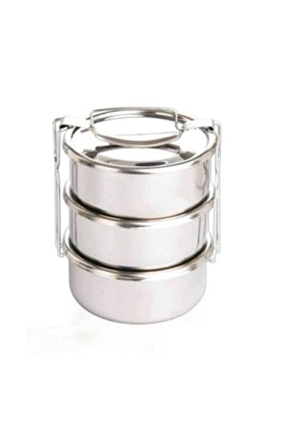 Leva House 3lü Yemek Termosu Çelik Sefer Tası & Saklama Kabı No:3