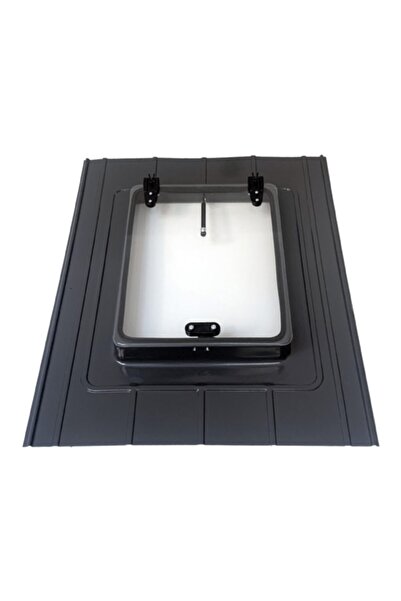 dritare Kiremit Çatı Çıkış Kapağı 1 Amortisörlü Cam Ral - 7016 Antresit Gri