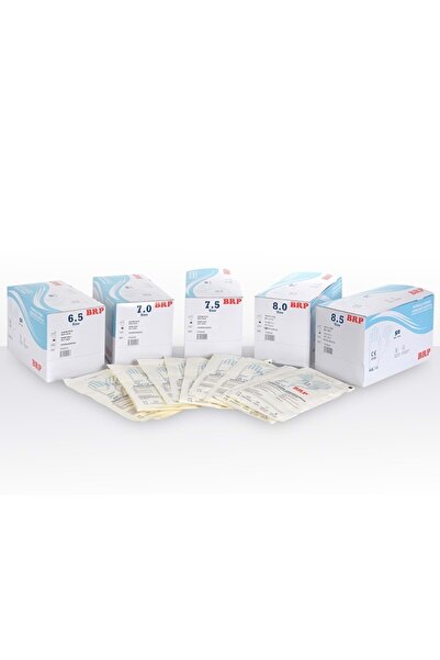 BRP قفازات جراحية معقمة مسحوقة رقم: 6.5