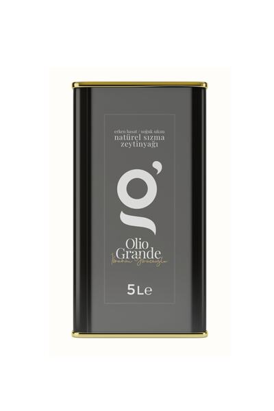 Olio Grande 5lt. Erken Hasat Soğuk Natürel Sızma Zeytinyağı Teneke