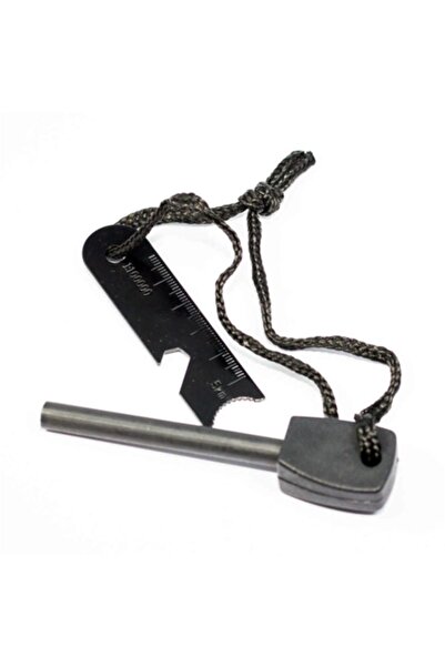 Swat Magnezyum Çubuğu 10cm Siyah Ateş Başlatıcı Magnezyum Çubuk