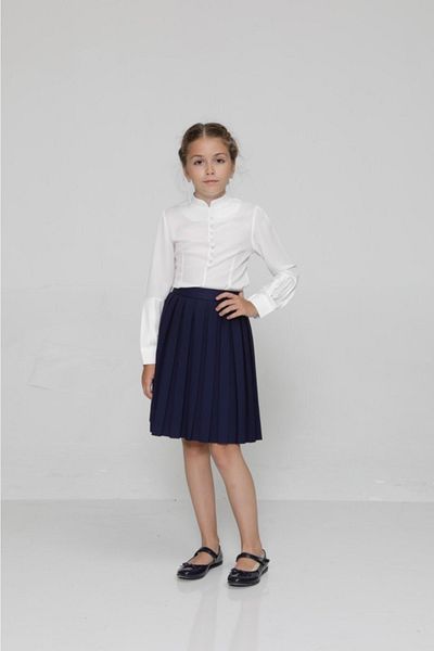 incity Girl's Pleated Navy Blue Skirt