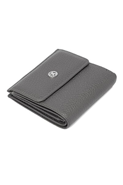 Tergan Portofel de damă din piele gri 05627g35