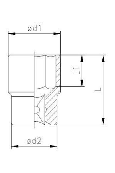 İzeltaş İzeltaş 1/2 Six Corner Socket Wrench 28 mm