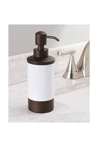 Genel Markalar Sıvı Sabunluk Ahsap Tasarımlı Akrilik 7x7x21cm 325ml