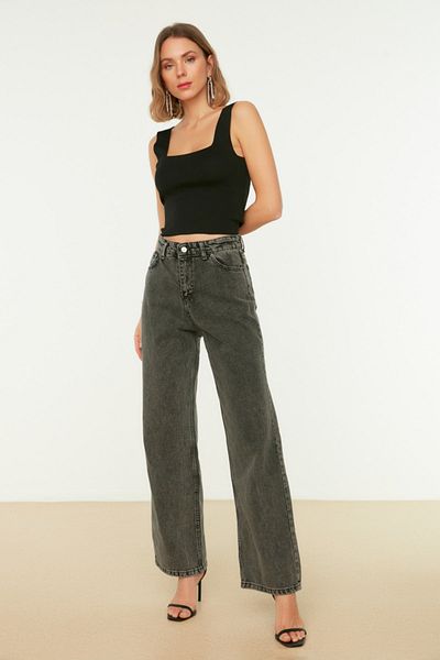 Trendyol Collection Jeans - Grau - Wide Leg