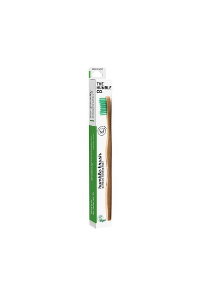 Humble Brush Adult Ultra Soft Bamboo Toothbrush Green