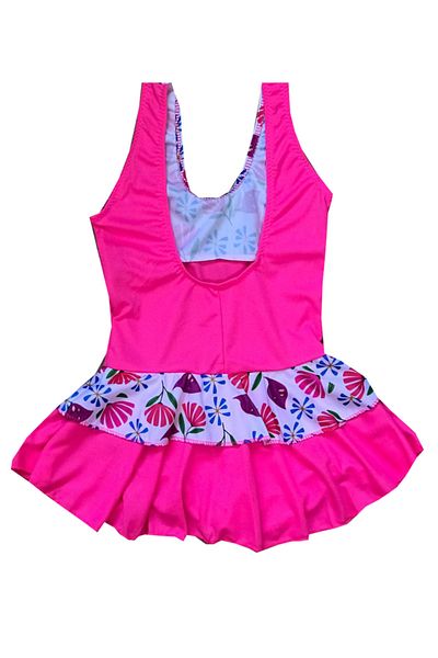 Nilmay mayo Girl's Pink Dress Swimsuit