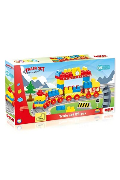 Dolu Tren Yol Set Yapı Blokları 89 Parça 5082