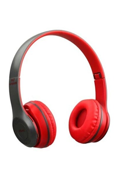 Genel Markalar Gri Kırmızı Bluetooth Kulaklık