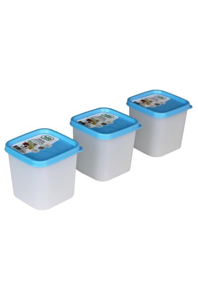 HOBBY LİFE حاوية تخزين ألاسكا نوفروست سعة 0.38 لتر 3 قطع باللون الأزرق